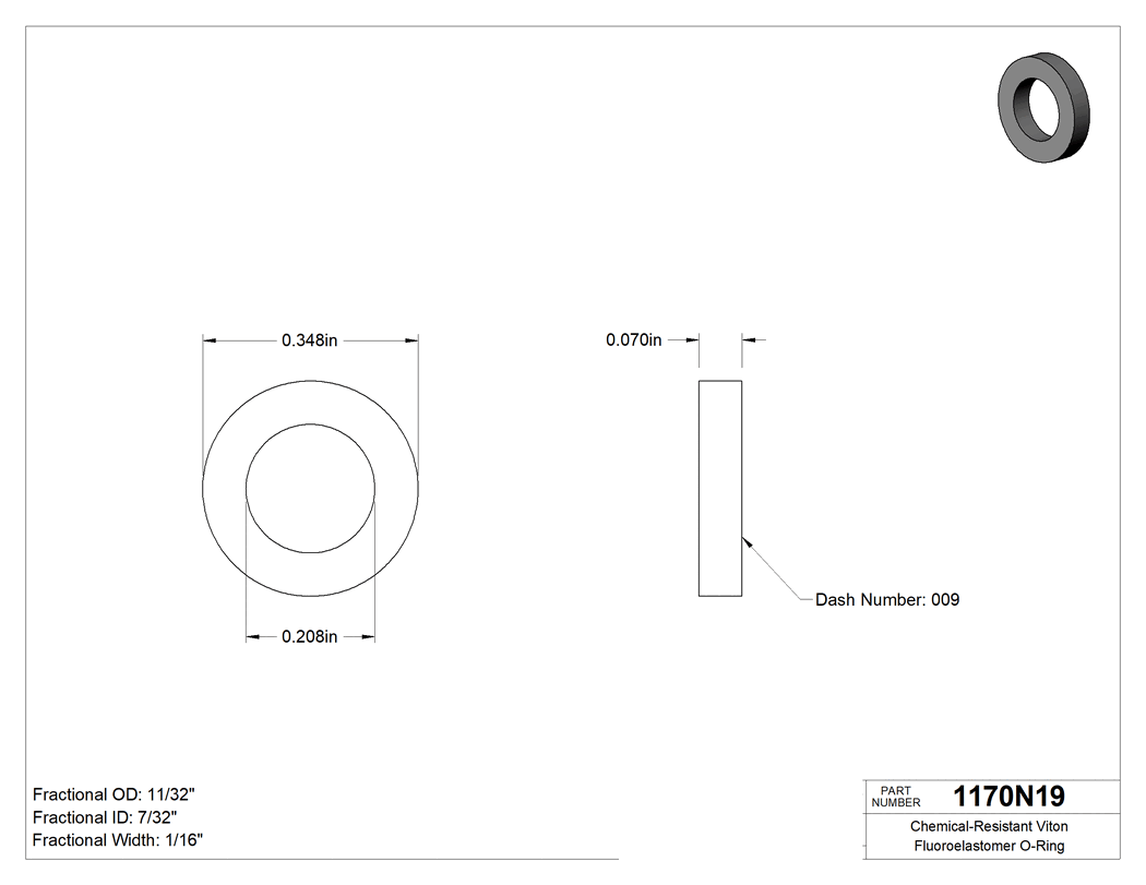 Technical drawing - 1170N19